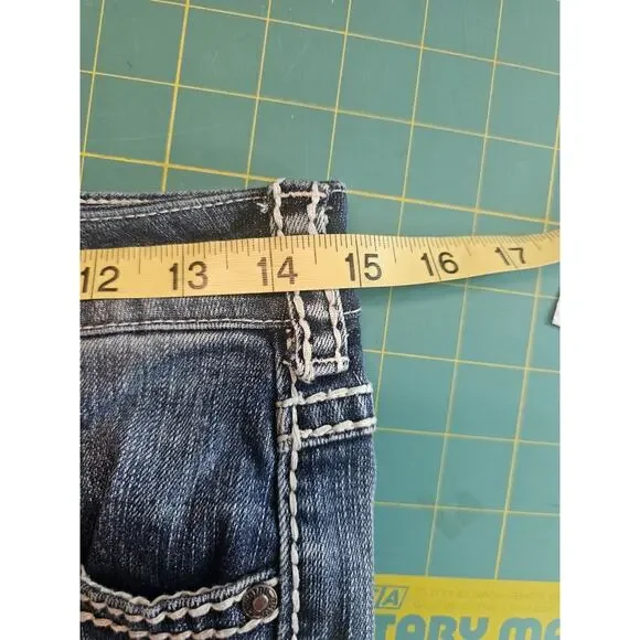 Cowgirl Tuff Vintage Cross Western Embroidered Jeans 27 - Picture 9 of 16